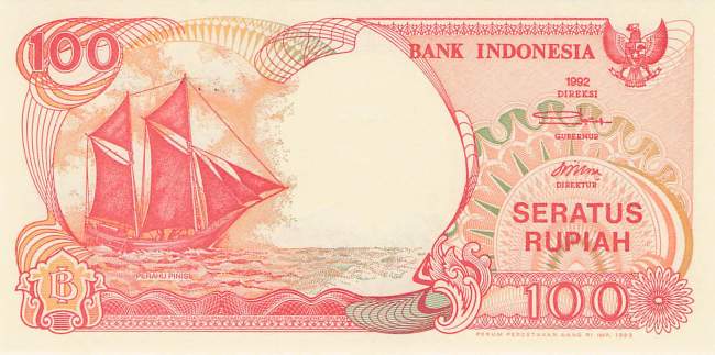 Indonesien 100 Rupiah 1994 p127c